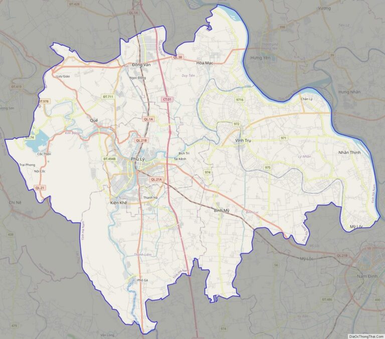 Bản đồ giao thông Hà Nam