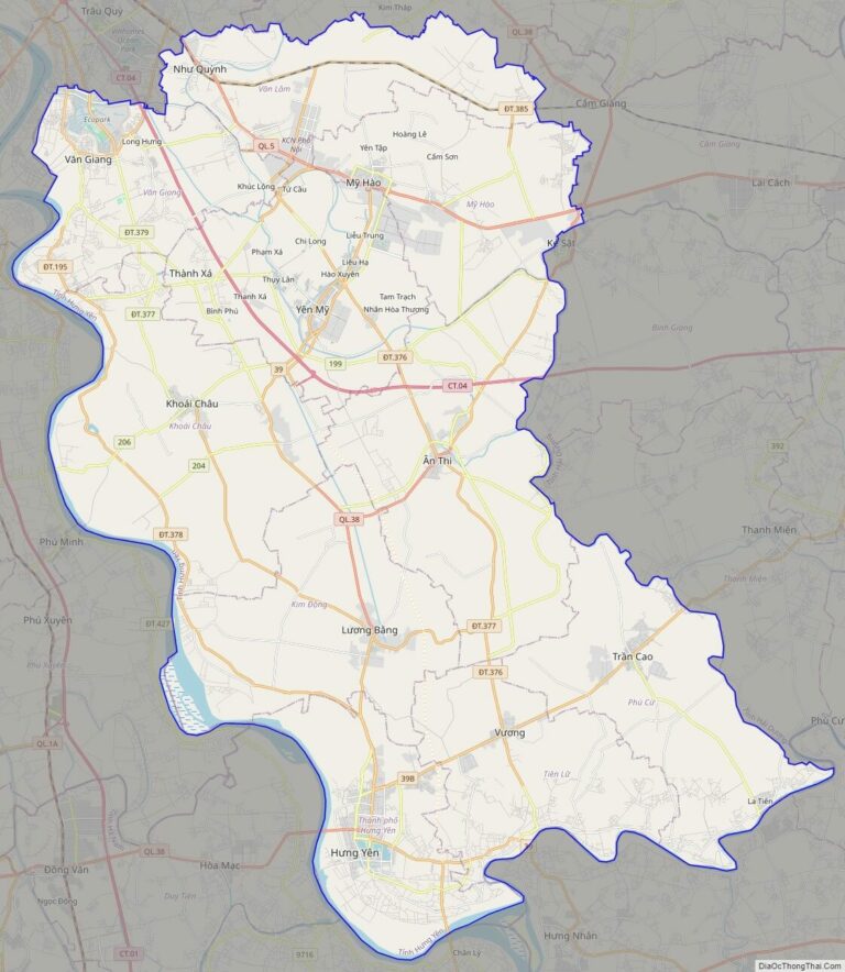 Bản đồ giao thông Hưng Yên