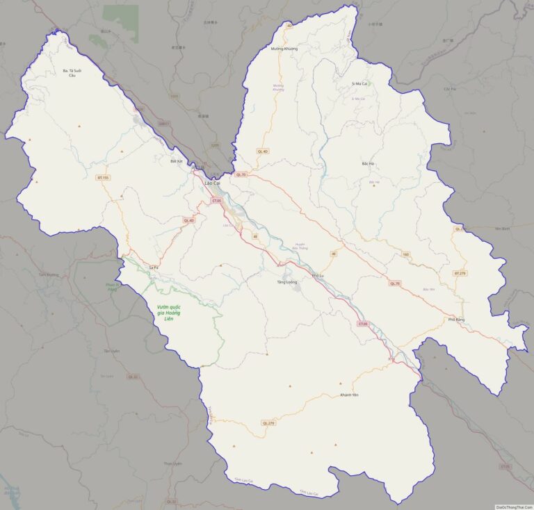 Bản đồ giao thông Lào Cai
