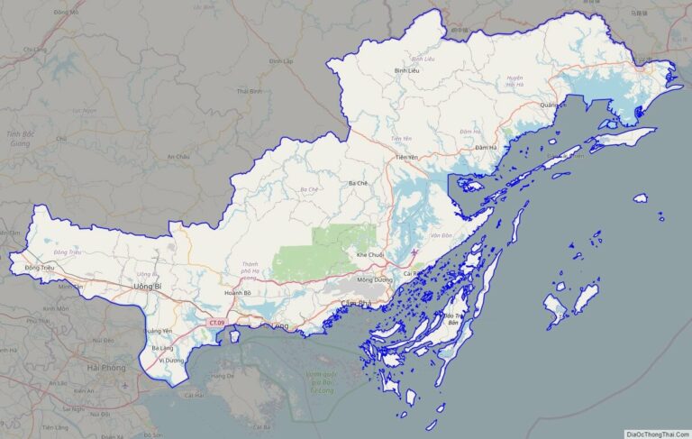Bản đồ giao thông Quảng Ninh