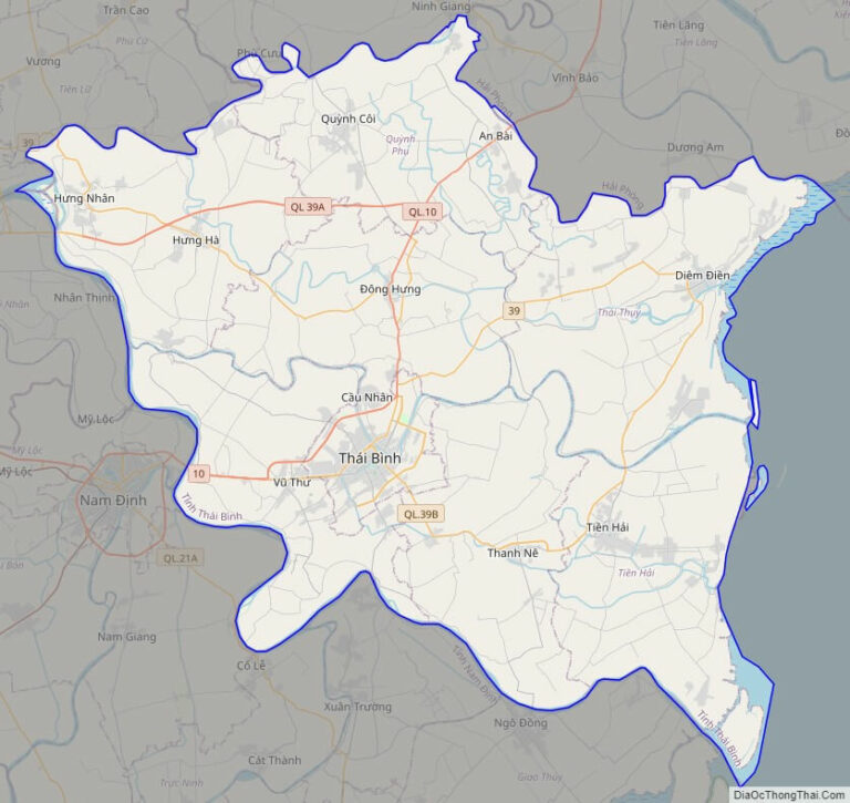 Bản đồ giao thông Thái Bình