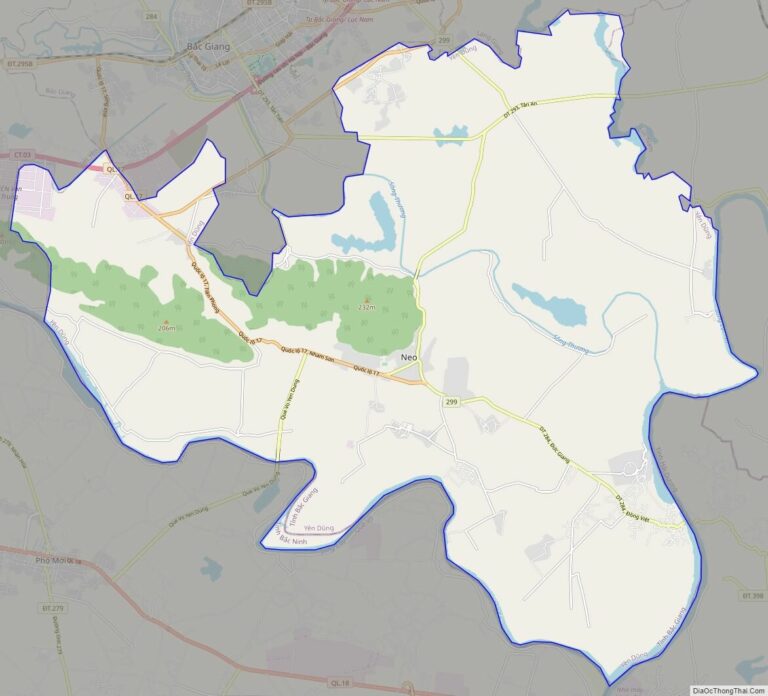 Bản đồ giao thông huyện Yên Dũng