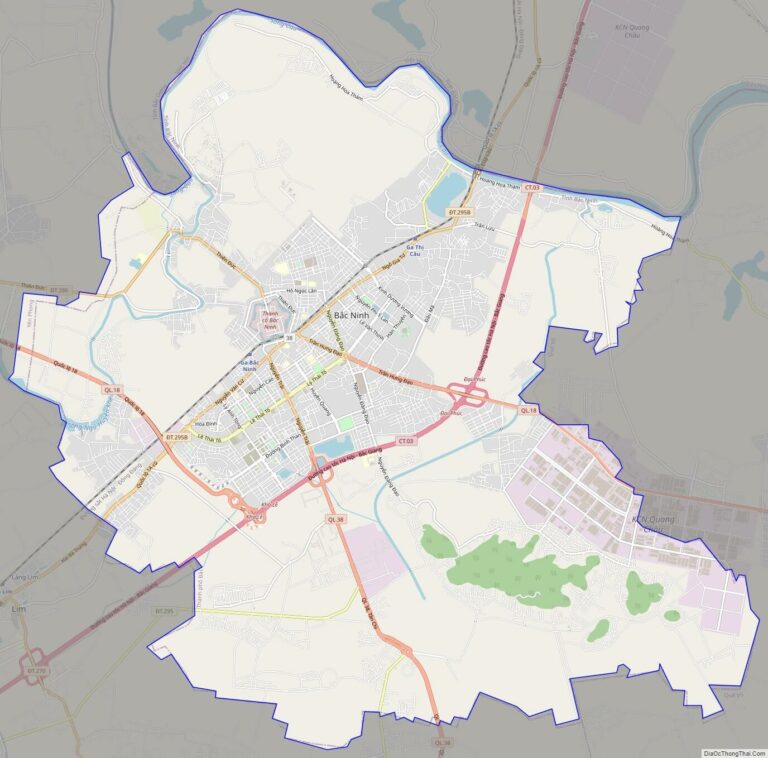 Bản đồ giao thông thành phố Bắc Ninh