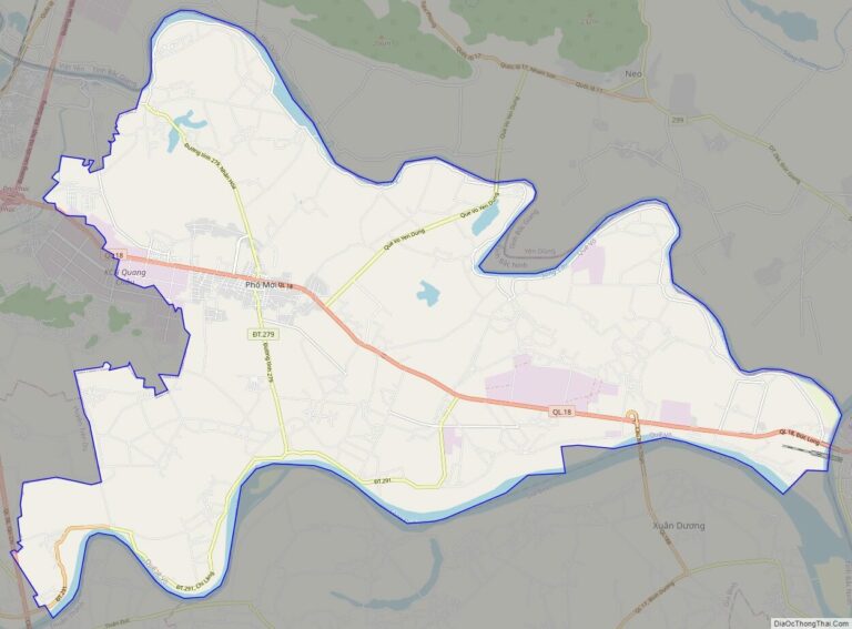 Bản đồ giao thông huyện Quế Võ