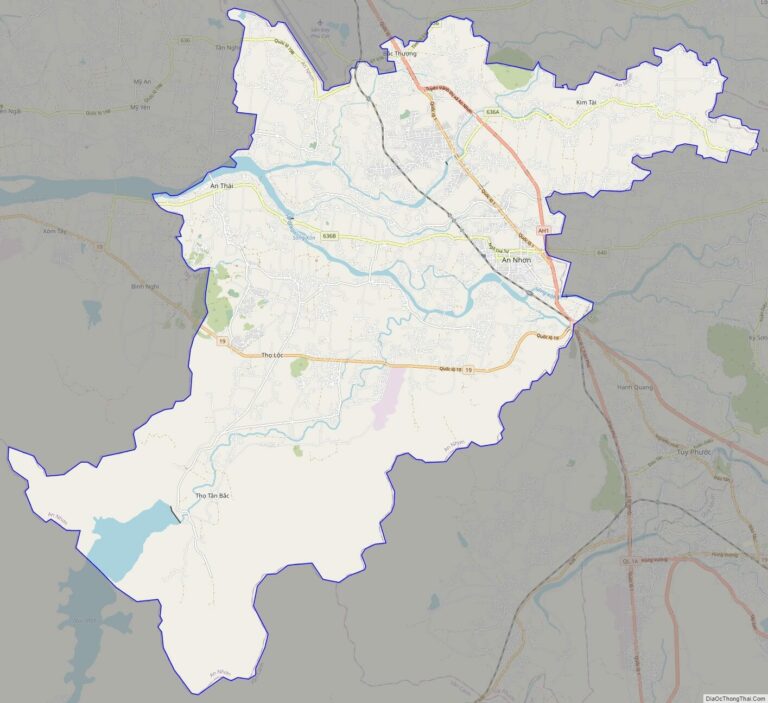 Bản đồ giao thông thị xã An Nhơn