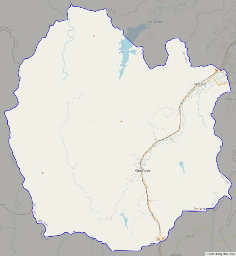 Bản đồ giao thông huyện Vân Canh