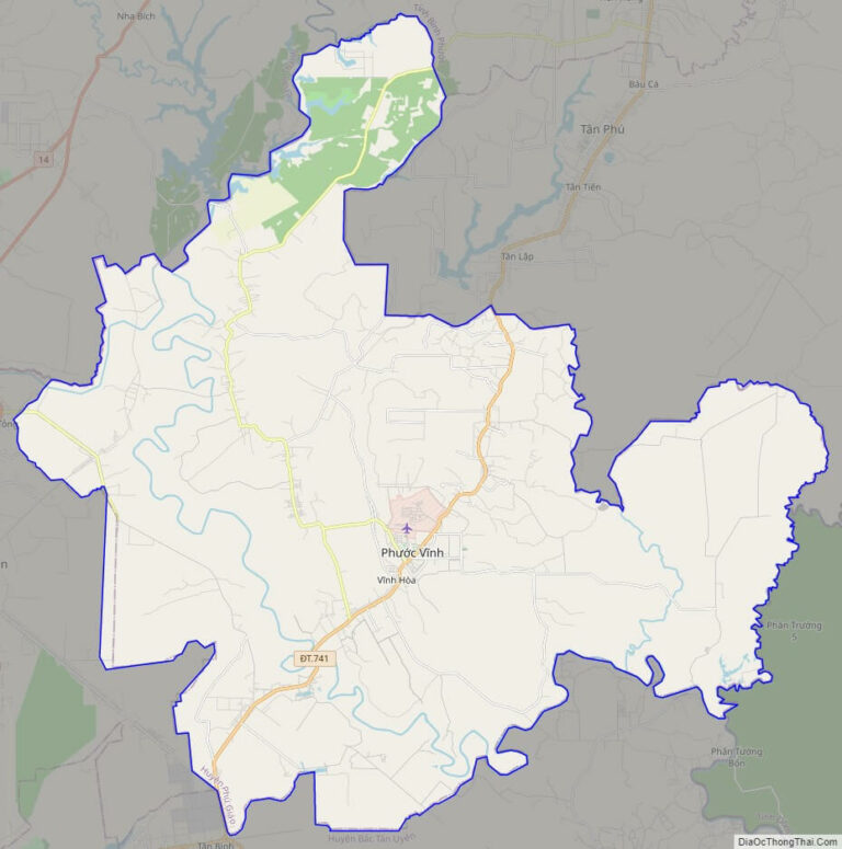 Bản đồ giao thông huyện Phú Giáo