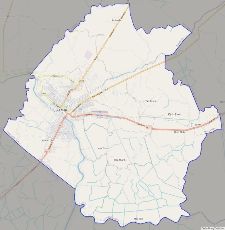 Ca Mau street map