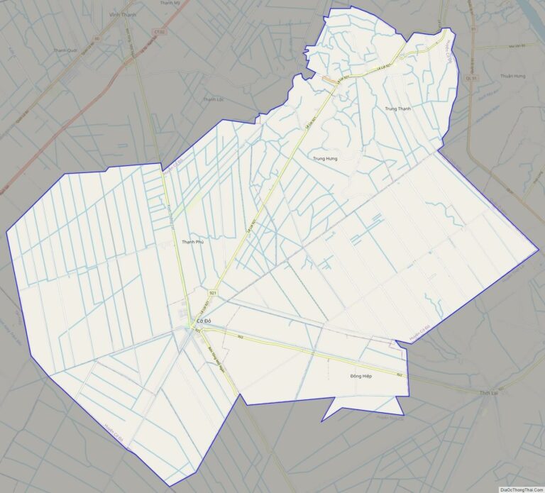 Bản đồ giao thông huyện Cờ Đỏ