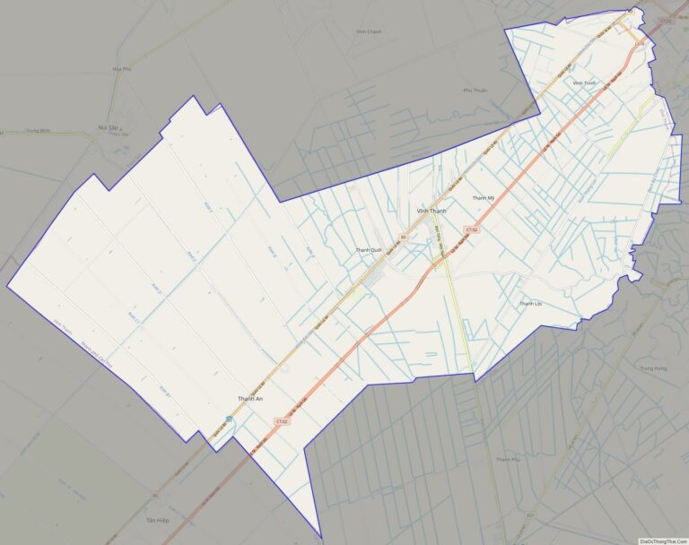 Bản đồ giao thông huyện Vĩnh Thạnh