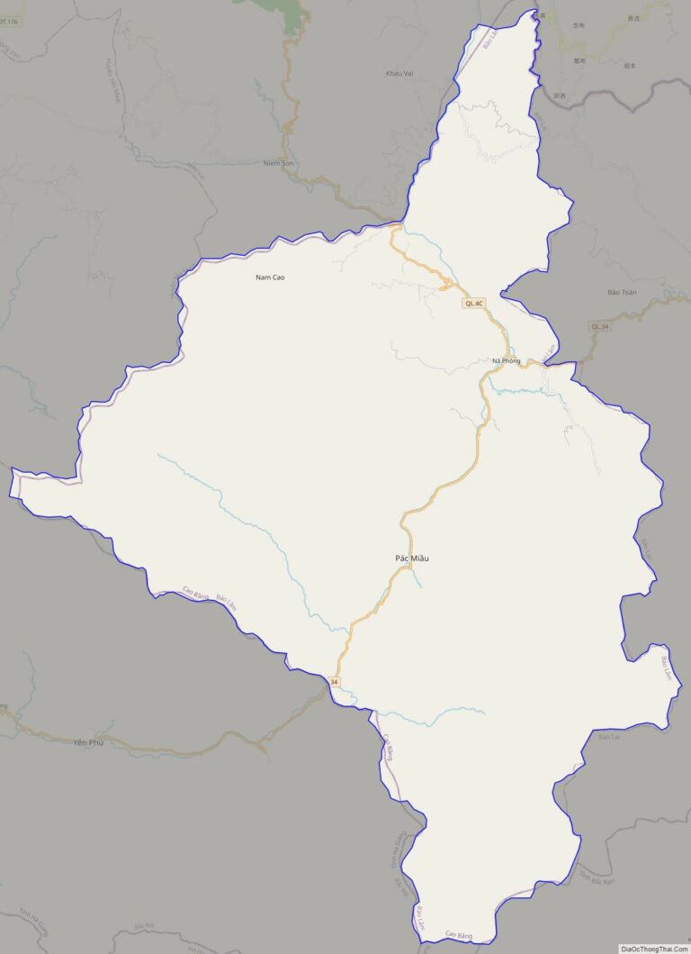 Bản đồ giao thông huyện Bảo Lâm