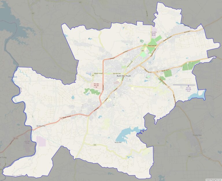 Bản đồ giao thông thành phố Buôn Ma Thuột
