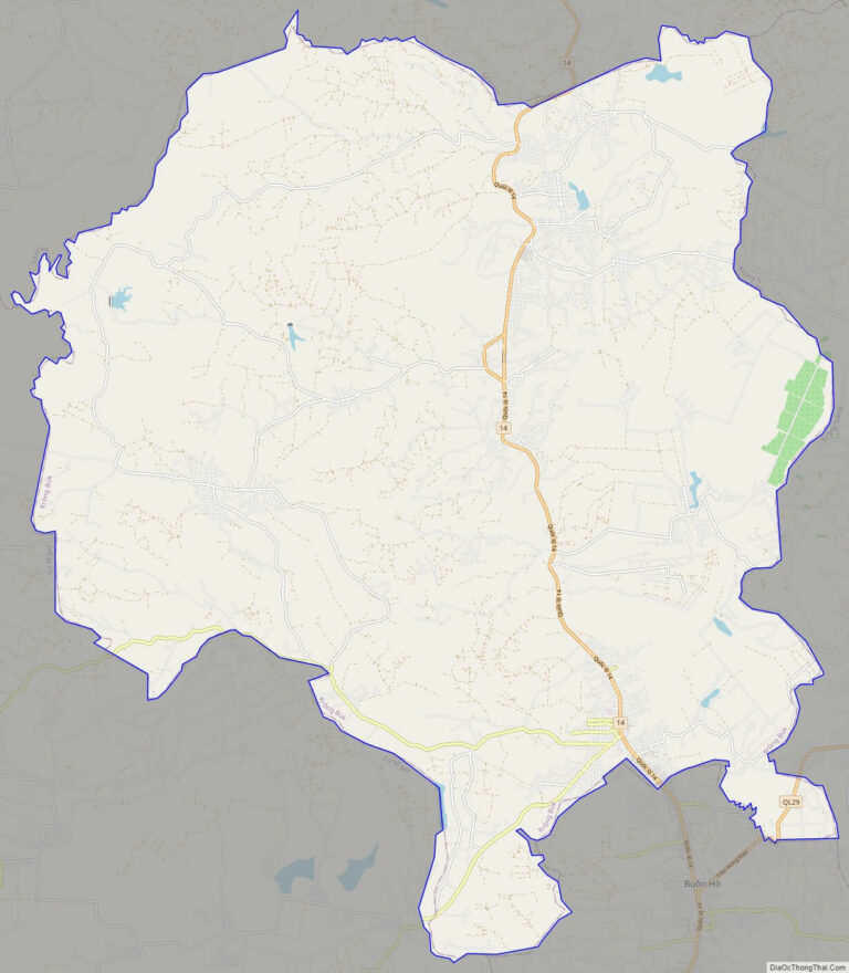 Bản đồ giao thông huyện Krông Búk