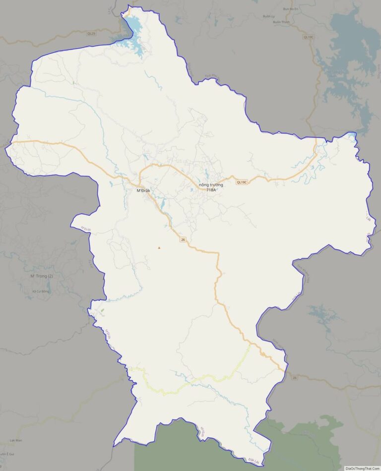 Bản đồ giao thông huyện M'Đrắk