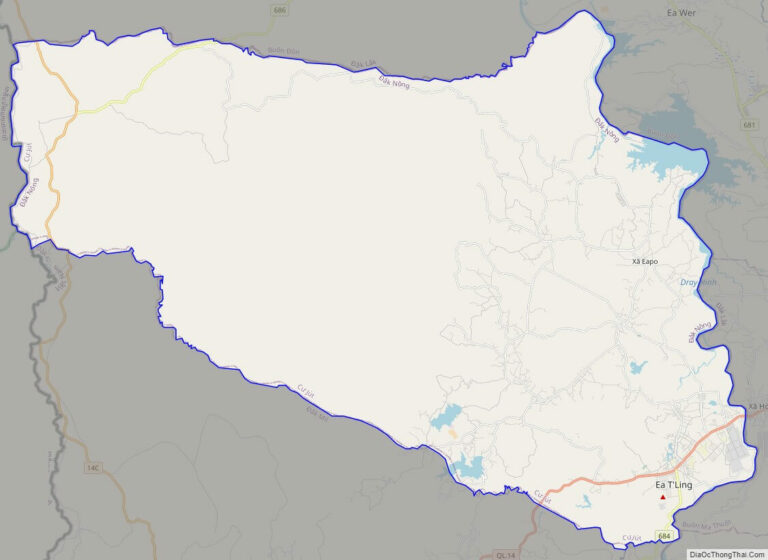 Bản đồ giao thông huyện Cư Jút
