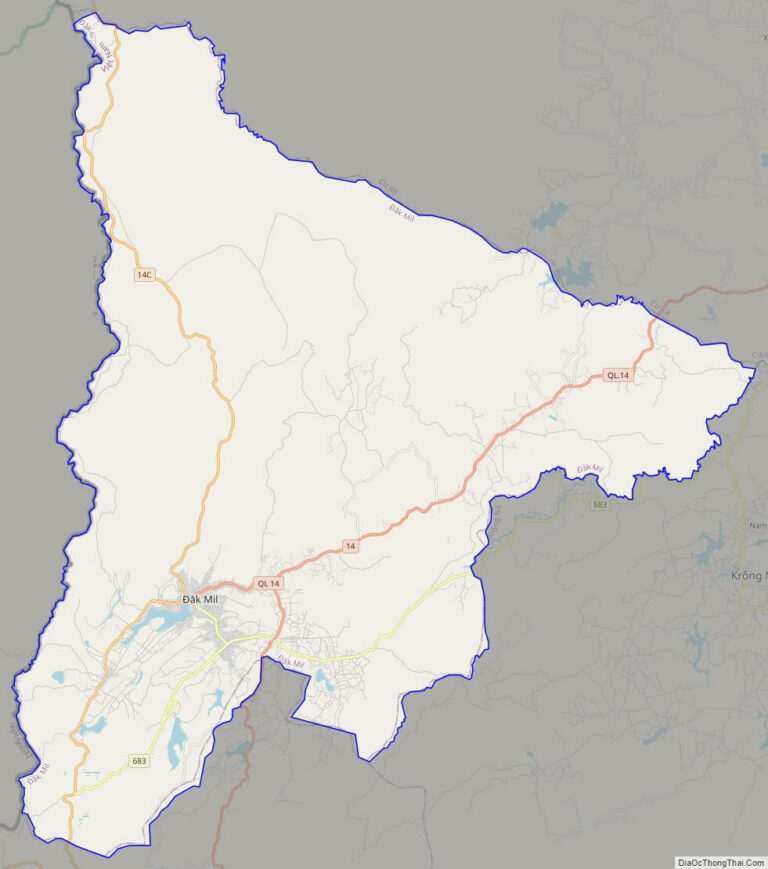 Bản đồ giao thông huyện Đắk Mil