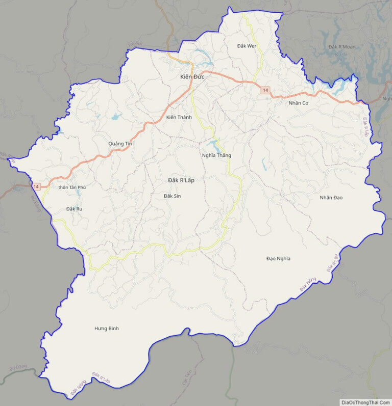 Bản đồ giao thông huyện Đắk R'Lấp