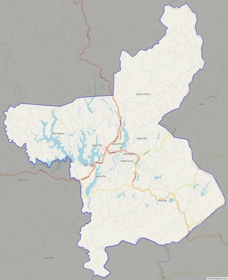 Bản đồ giao thông thị xã Gia Nghĩa