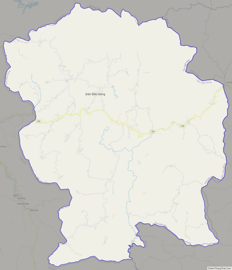 Bản đồ giao thông huyện Điện Biên Đông