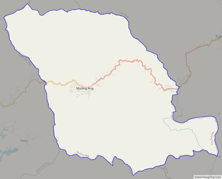 Bản đồ giao thông huyện Mường Ảng
