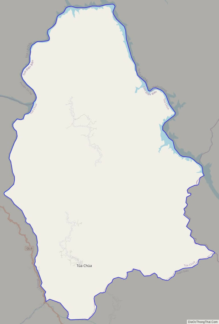 Bản đồ giao thông huyện Tủa Chùa