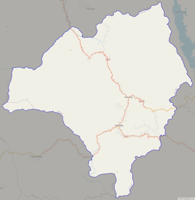 Bản đồ giao thông huyện Tuần Giáo