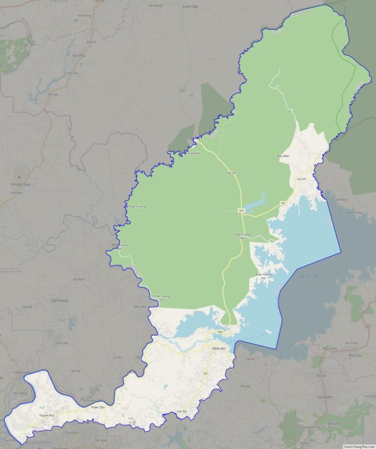 Bản đồ giao thông huyện Vĩnh Cửu