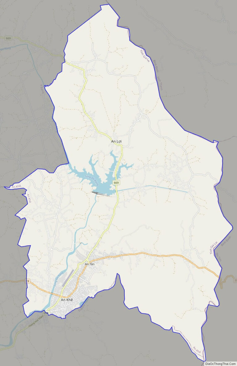 An Khe street map