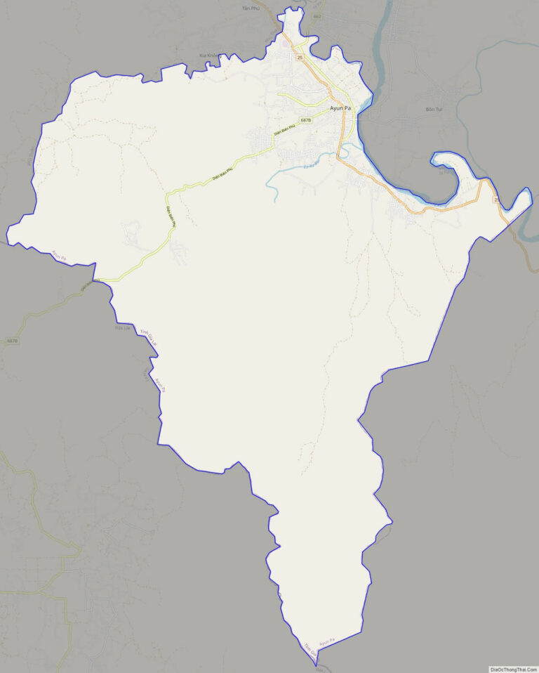 Bản đồ giao thông thị xã Ayun Pa