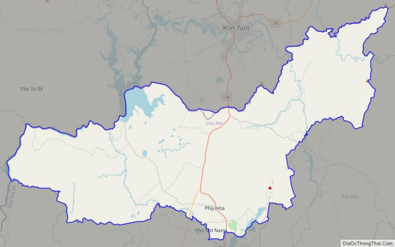 Bản đồ giao thông huyện Chư Păh