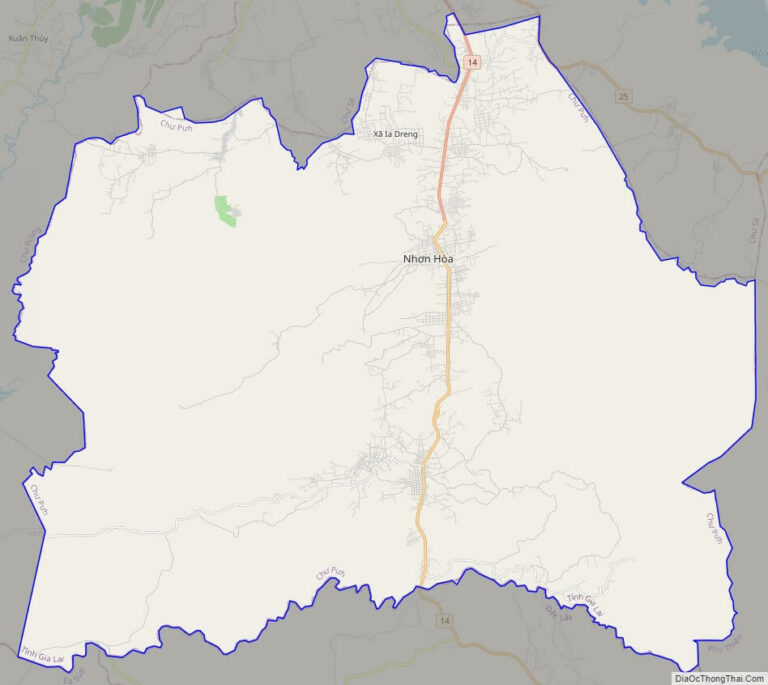 Bản đồ giao thông huyện Chư Pưh