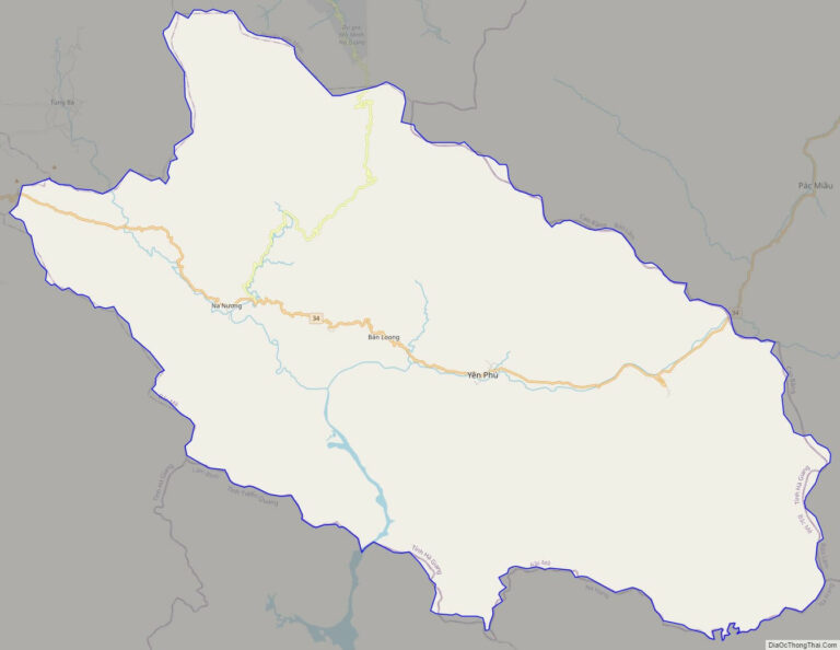 Bản đồ giao thông huyện Bắc Mê