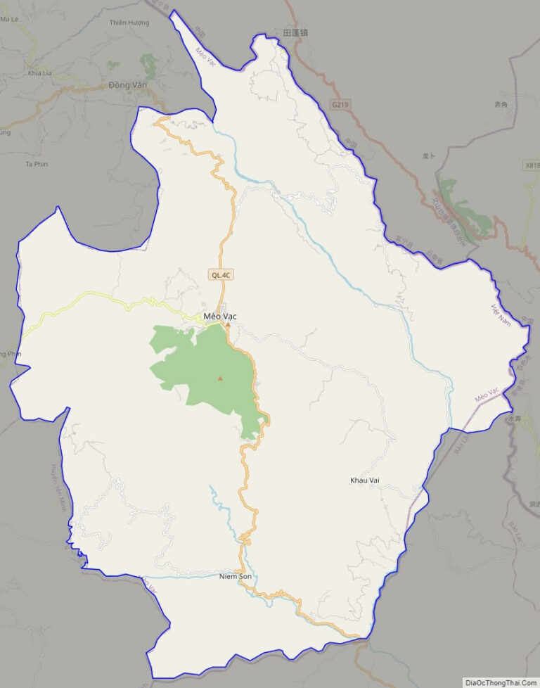 Bản đồ giao thông huyện Mèo Vạc