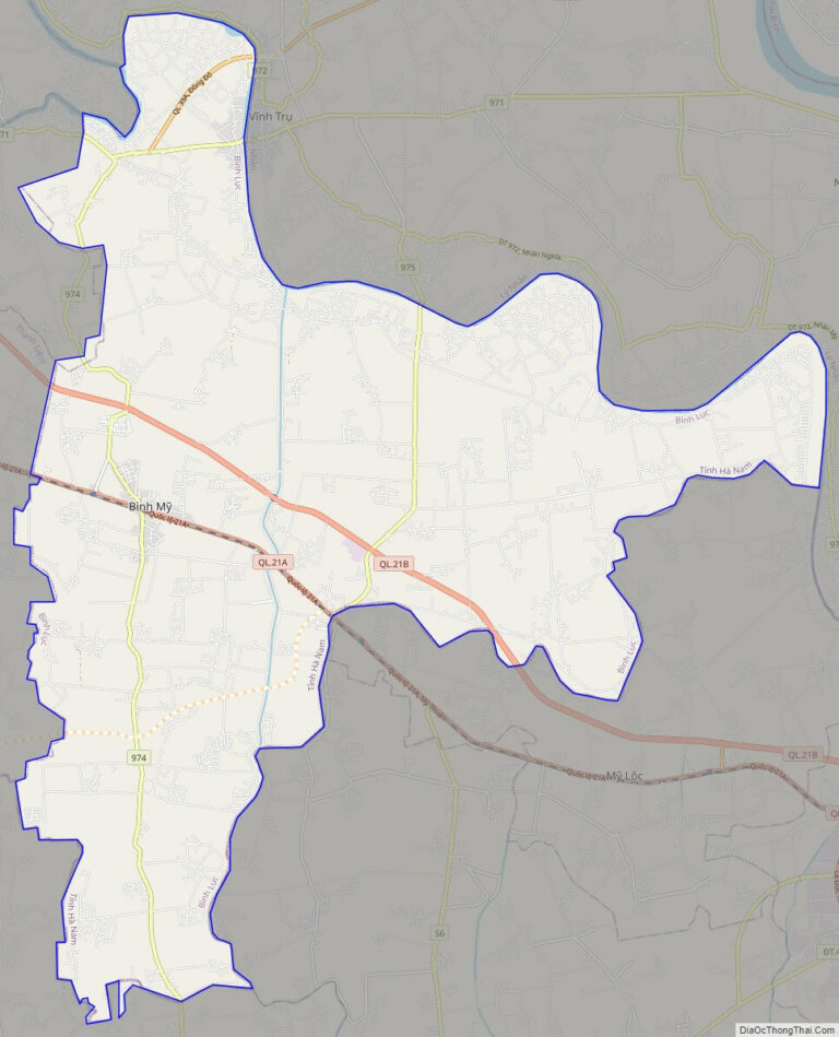 Bản đồ giao thông huyện Bình Lục