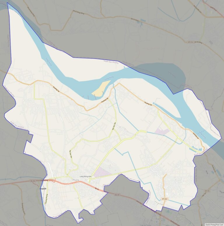 Bản đồ giao thông huyện Đan Phượng