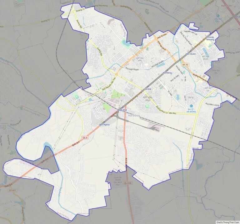 Bản đồ giao thông quận Hà Đông