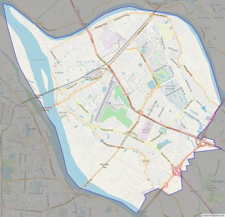 Bản đồ giao thông quận Long Biên
