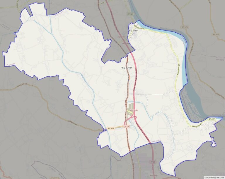 Bản đồ giao thông huyện Phú Xuyên