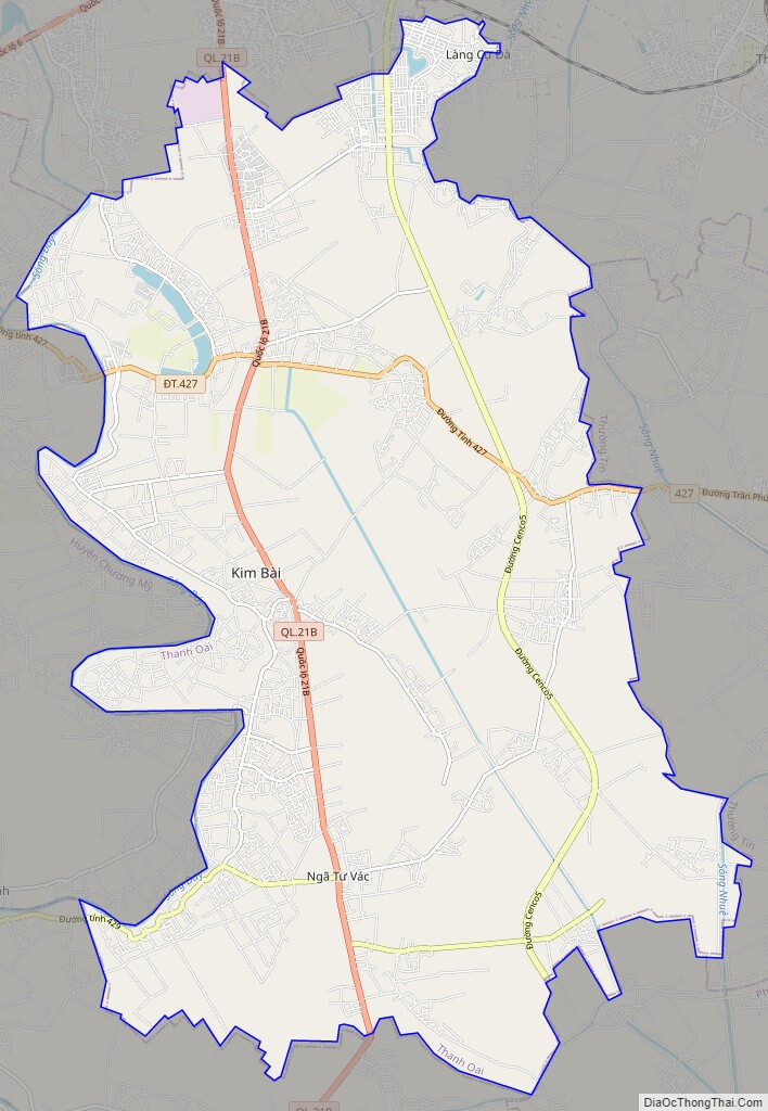 Bản đồ giao thông huyện Thanh Oai