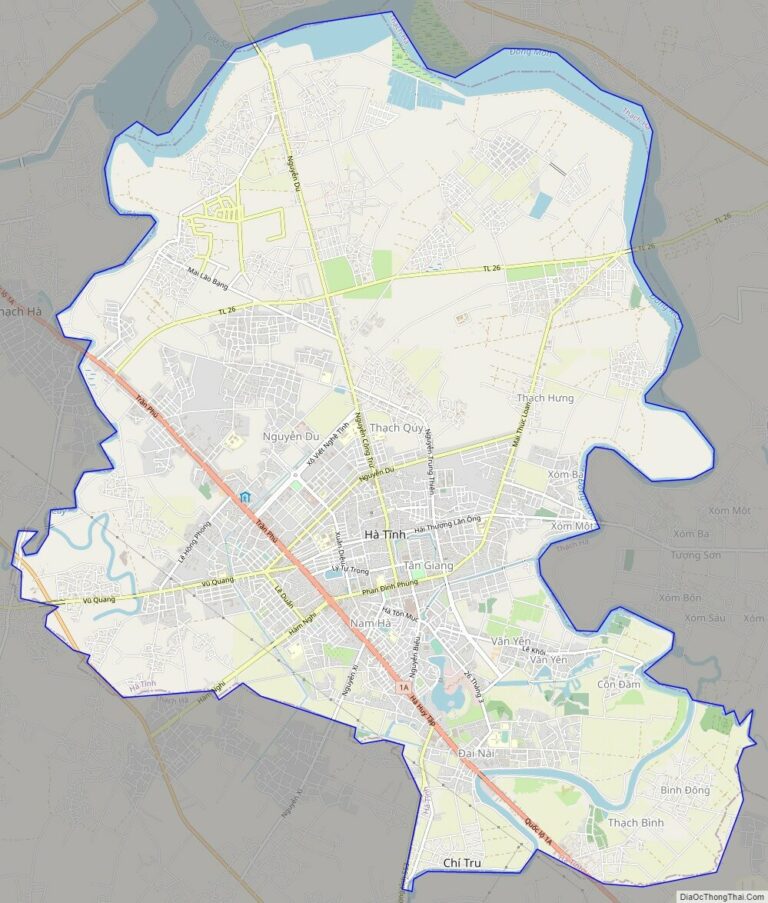 Bản đồ giao thông thành phố Hà Tĩnh