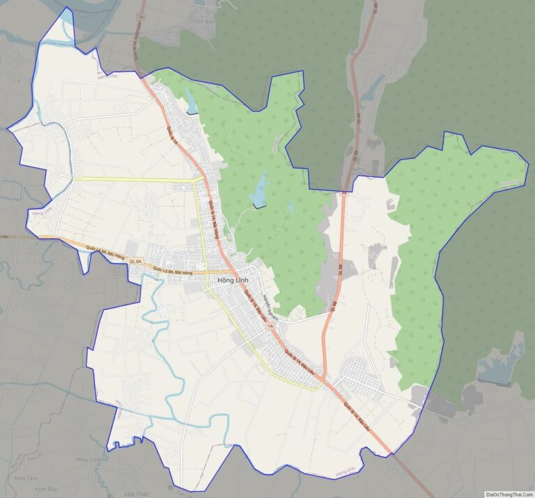 Bản đồ giao thông thị xã Hồng Lĩnh