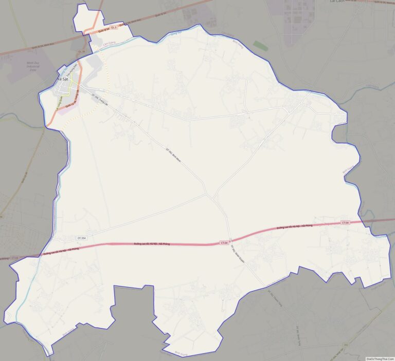 Bản đồ giao thông huyện Bình Giang