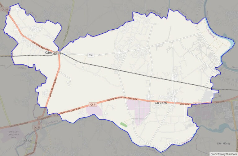 Bản đồ giao thông huyện Cẩm Giàng