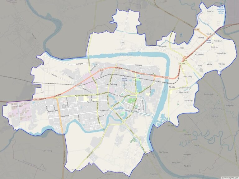 Bản đồ giao thông thành phố Hải Dương