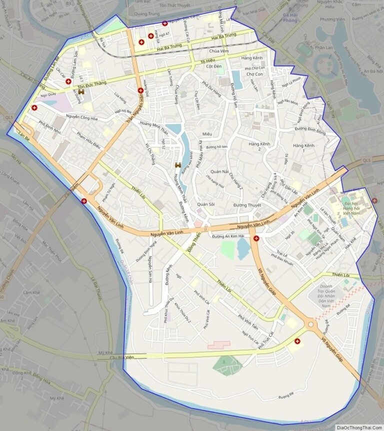 Bản đồ giao thông quận Lê Chân