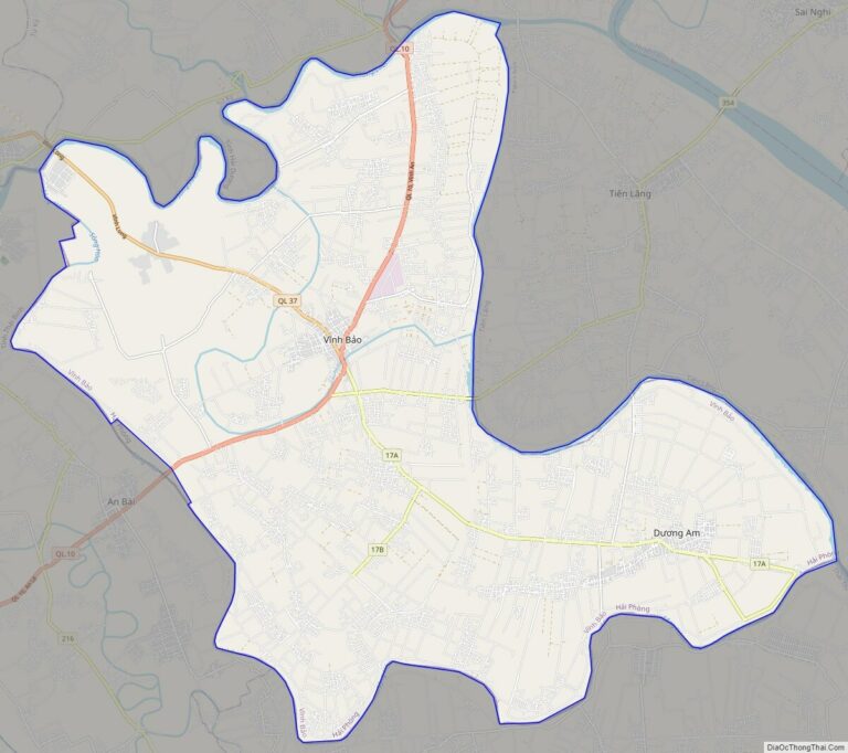 Bản đồ giao thông huyện Vĩnh Bảo