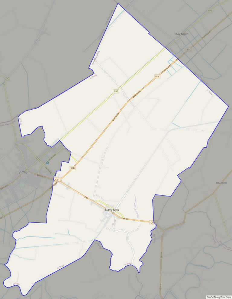 Bản đồ giao thông huyện Vị Thuỷ