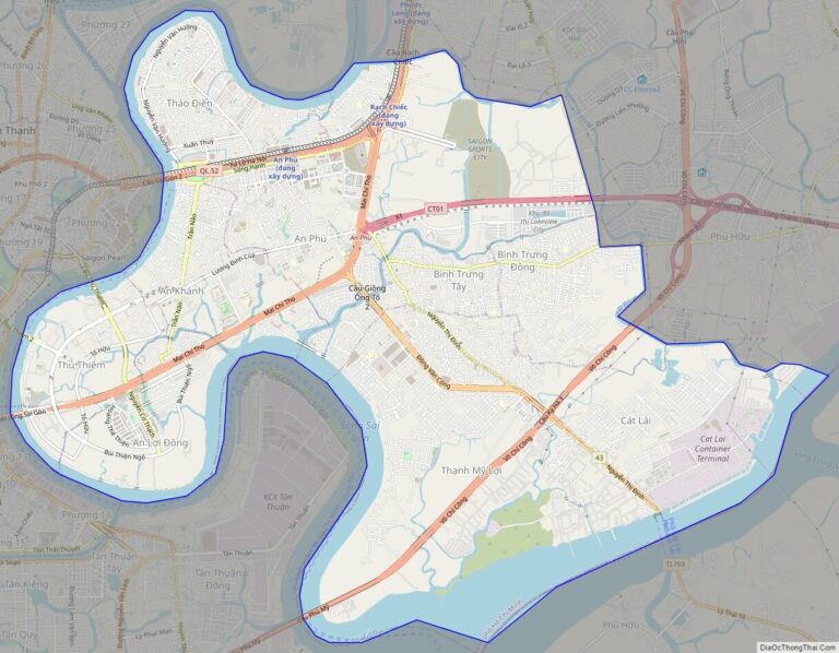 Bản đồ giao thông quận 2