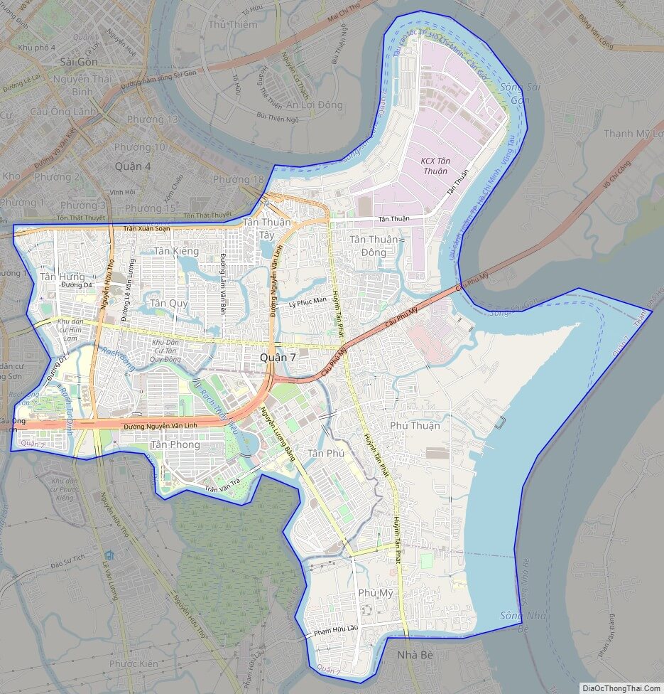 Bản đồ hành chính Quận 7: Trải nghiệm cảm giác thoải mái khi có đầy đủ thông tin về bản đồ quận