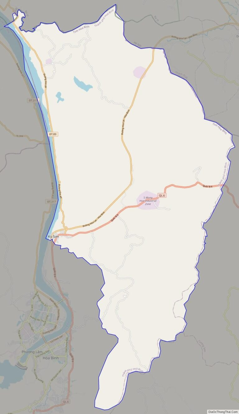 Bản đồ giao thông huyện Kỳ Sơn